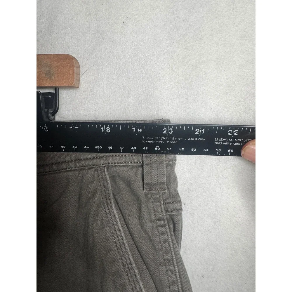 RedHead Flannel Lined Cargo Pants Mens 40x32 Green Cotton Blend Work Wear